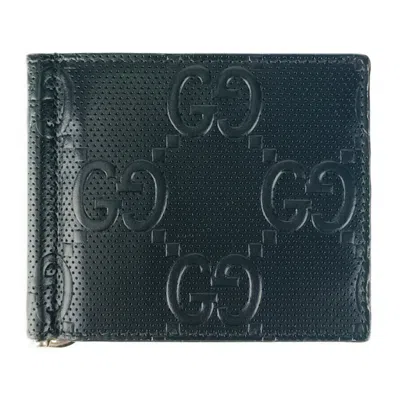 Pre-owned Gucci Black Leather Wallet (bi-fold) ()