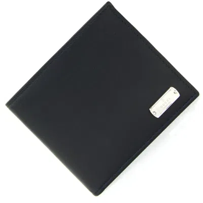 Pre-owned Gucci Black Leather Wallet (bi-fold) ()