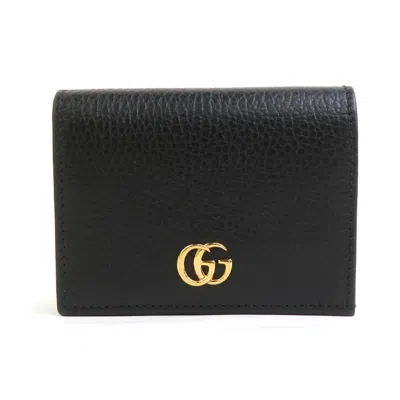 Pre-owned Gucci Black Leather Wallet (bi-fold) ()