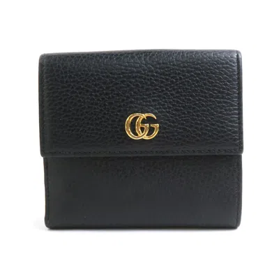 Pre-owned Gucci Black Leather Wallet (bi-fold) ()