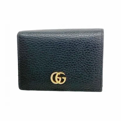 Pre-owned Gucci Black Leather Wallet (bi-fold) ()