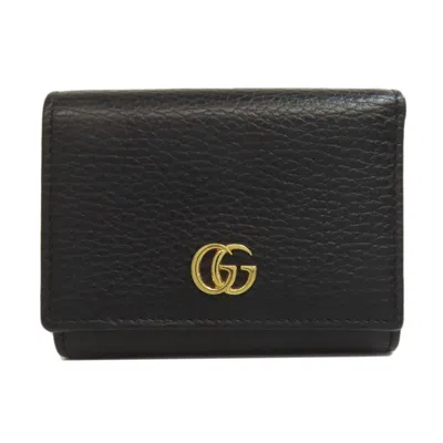 Pre-owned Gucci Black Leather Wallet (bi-fold) ()