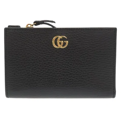 Pre-owned Gucci Black Leather Wallet (bi-fold) ()