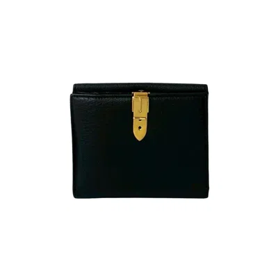 Pre-owned Gucci Black Leather Wallet (bi-fold) ()