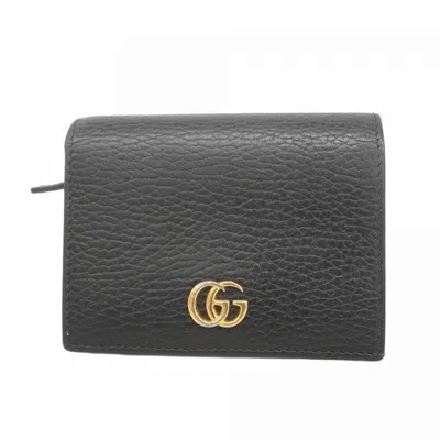 Pre-owned Gucci Black Leather Wallet (bi-fold) ()