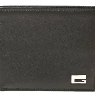 Pre-owned Gucci Black Leather Wallet (bi-fold) ()