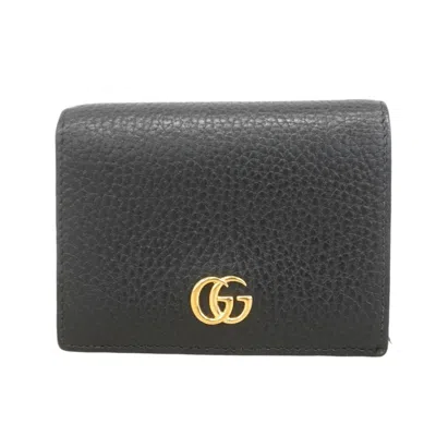 Pre-owned Gucci Black Leather Wallet (bi-fold) ()