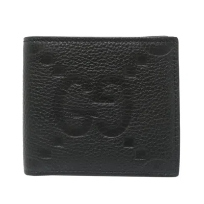 Pre-owned Gucci Black Leather Wallet (bi-fold) ()