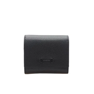 Pre-owned Gucci Black Leather Wallet (bi-fold) ()