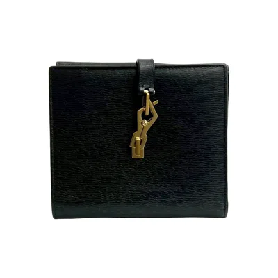 Pre-owned Gucci Black Leather Wallet (bi-fold) ()
