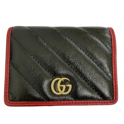 Pre-owned Gucci Black Leather Wallet (bi-fold) ()