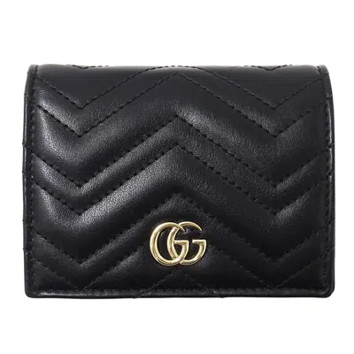 Pre-owned Gucci Black Leather Wallet (bi-fold) ()
