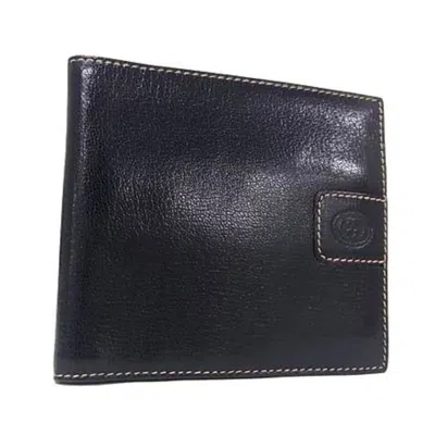 Pre-owned Gucci Black Leather Wallet (bi-fold) ()