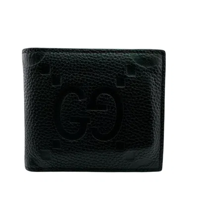 Pre-owned Gucci Black Leather Wallet (bi-fold) ()