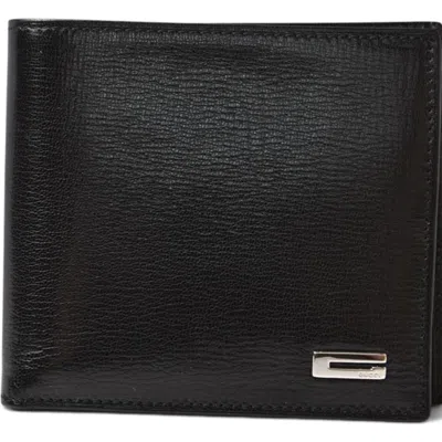Pre-owned Gucci Black Leather Wallet (bi-fold) ()