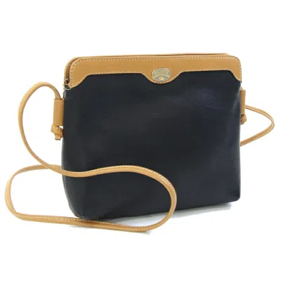 Pre-owned Gucci Black Light Brown Leather Pochette Shoulder Bag ()