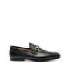 Gucci Horsebit Detail Leather Loafer With Gold-tone Hardware In Black