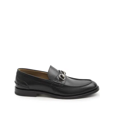 Gucci Horsebit-detail Loafers In Black