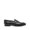 Gucci Jordaan Embossed Leather Loafers In Black