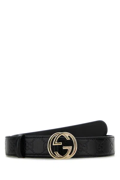 Gucci Black Logo Buckle Belt