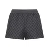 Gucci Comfortable Shorts With Elastic Waistband And Pockets In Black