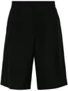 Gucci Tailored Mid-thigh Shorts With Finish In Black