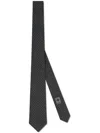 Gucci Interlocking G Silk-wool Tie In Black