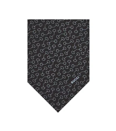 Gucci Black Logo Tie