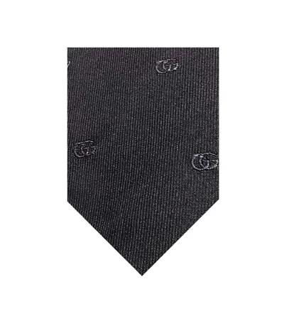 Gucci Black Logo Tie