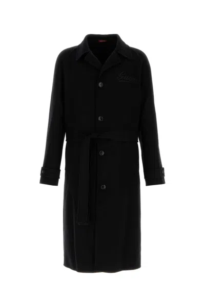 Gucci Black Long Wool Coat