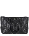 Gucci Black Matelasse Leather Gg Tote (authentic Pre-loved) In Black