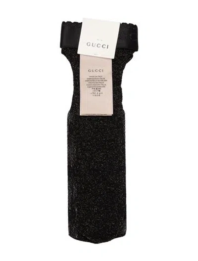 Pre-owned Gucci Black Metallic Socks