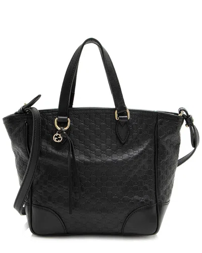 Gucci Black Microssima Bree Small Tote (authentic Pre-loved)