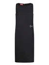 Gucci Horsebit Midi Dress In Black