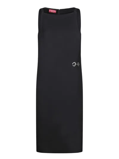 GUCCI BLACK MIDI DRESS