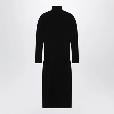 Gucci Black Midi Turtleneck Dress