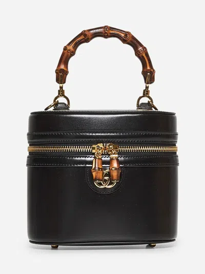Gucci Black Mini Bamboo Shoulder Bag