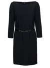 Gucci Mini Abito In Crepe Nero Donna In Black