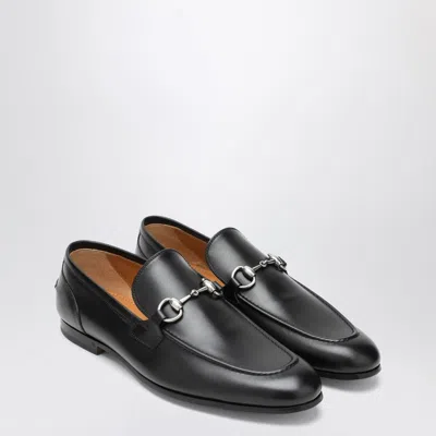 GUCCI GUCCI BLACK MOCCASIN WITH BUCKLE MEN
