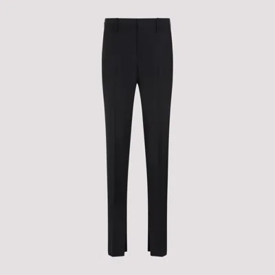 Gucci Mohair Wool Slim-leg Pants In Black