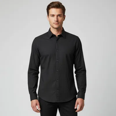 Pre-owned Gucci Black Monogram Jacquard Button Up Shirt M