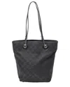 Gucci Black Monogrammed Canvas Eclipse Tall Tote (authentic Pre-loved) In Black