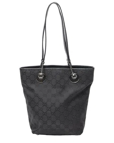 Gucci Black Monogrammed Canvas Eclipse Tall Tote (authentic Pre-loved)