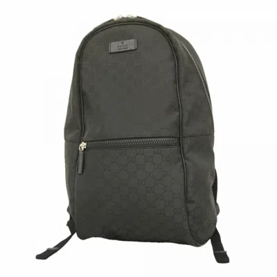 Pre-owned Gucci Black Nylon Backpack ()