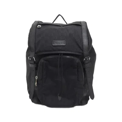 Pre-owned Gucci Black Nylon Backpack ()