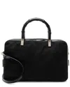 Gucci Black Nylon Bamboo Satchel (authentic Pre-loved) In Black