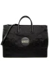 Gucci Black Nylon Canvas & Leather Shoulder Bag (authentic )