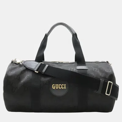 Pre-owned Gucci Black Nylon Canvas Off The Grid Boston Duffle Bag