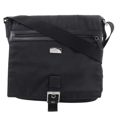 Pre-owned Gucci Black Nylon Canvas Shoulder Bag ()