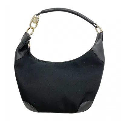 Pre-owned Gucci Black Nylon Canvas Shoulder Bag ()